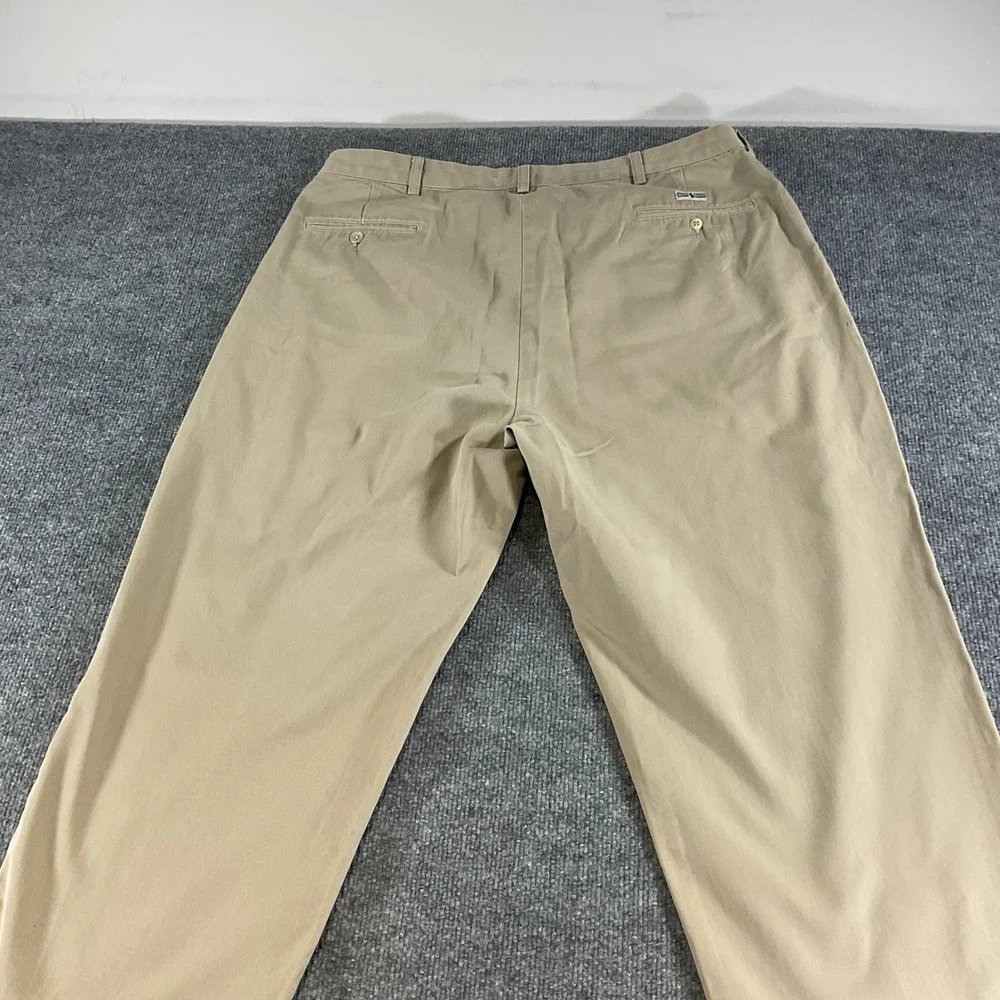 Vintage Polo Ralph Lauren Pleated Chino Pants Mens 40x30 Khaki Classic Fit VTG